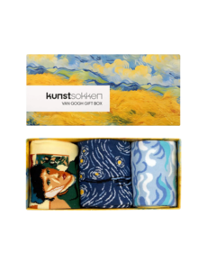  Vincent van Gogh Kunstsocken, 3er-Pack – Größe 36/40