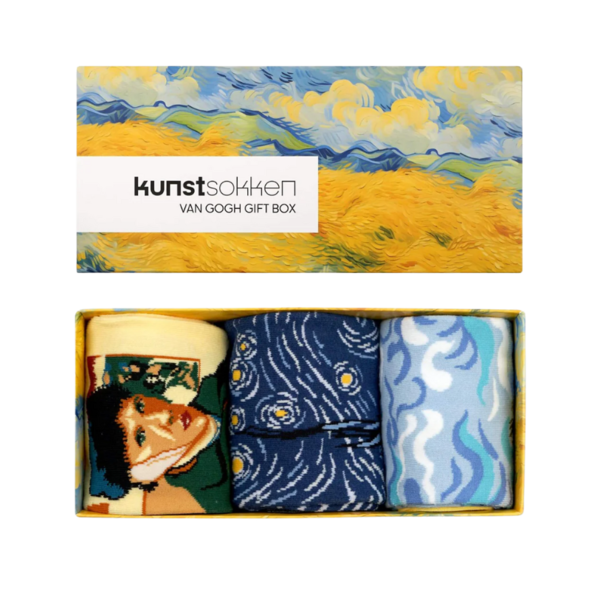 Kunstsokken Vincent van Gogh 3-pack - 36/40 en 41/45