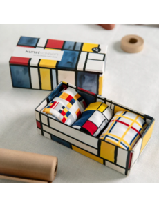 Kunstsokken Piet Mondriaan 3-pack - 36/40 en 41/46