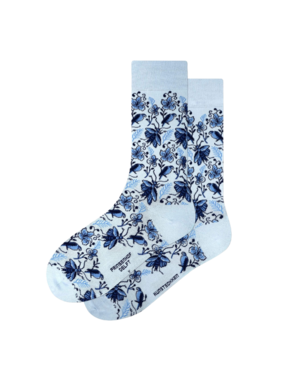 Delft Blue Artificial Socks Size 36-40