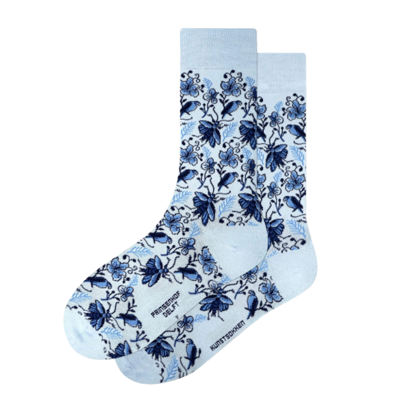 Kunstsokken Delftsblauw maat 36-40