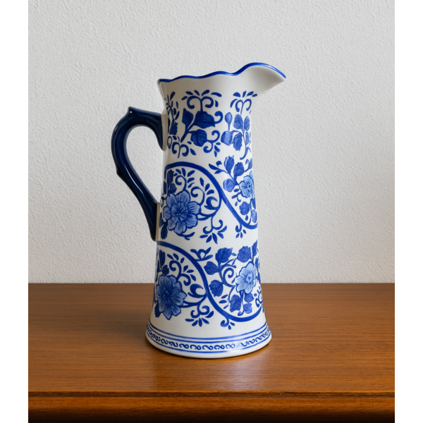 TRAA Delftsblauwe schenkkan - hoogte 31cm