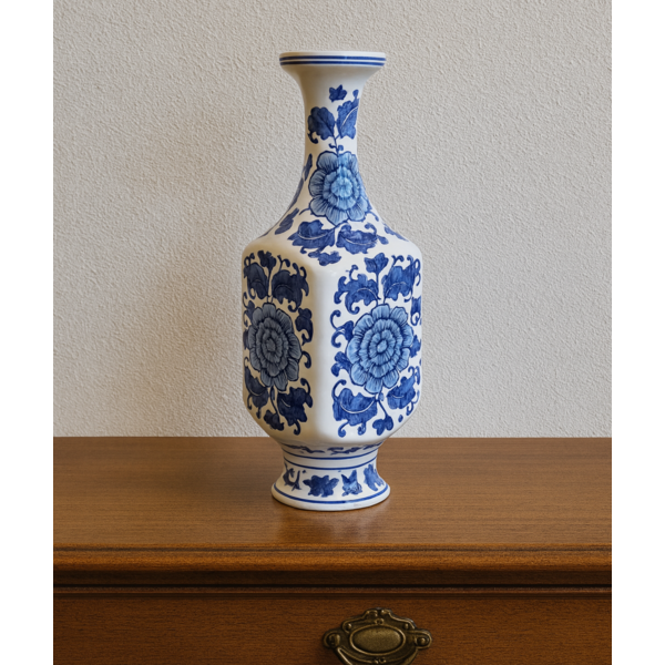TRAA Delftsblauwe vaas klassiek - 31cm hoog