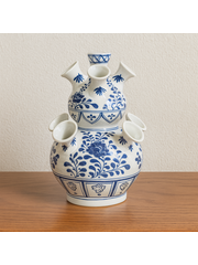 TRAA Delfter blaue Vase, 39 cm hoch