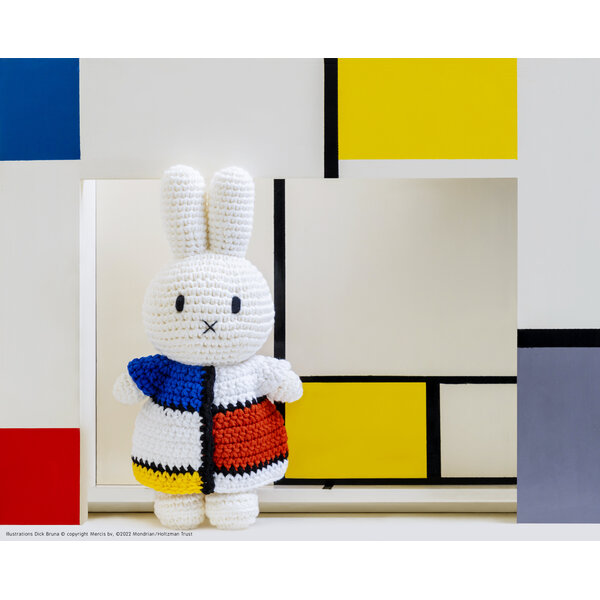 Nijntje Mondriaan jurk 20cm - gehaakt