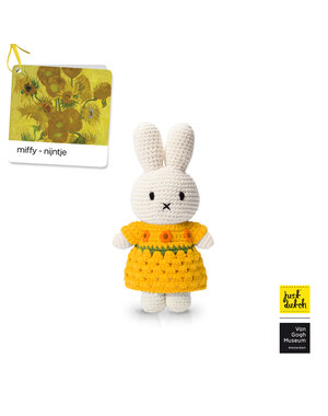Miffy Sonnenblumen van Gogh 20cm - gehäkelt