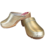 DINA Swedish clogs - Gold with genuine leather