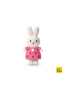  Miffy Plüschfigur im rosa Tulpenkleid 20 cm – gehäkelt