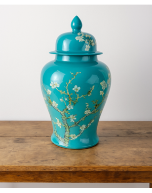 TRAA Keramikvase – Vincent van Gogh Mandelblüte (35 cm)