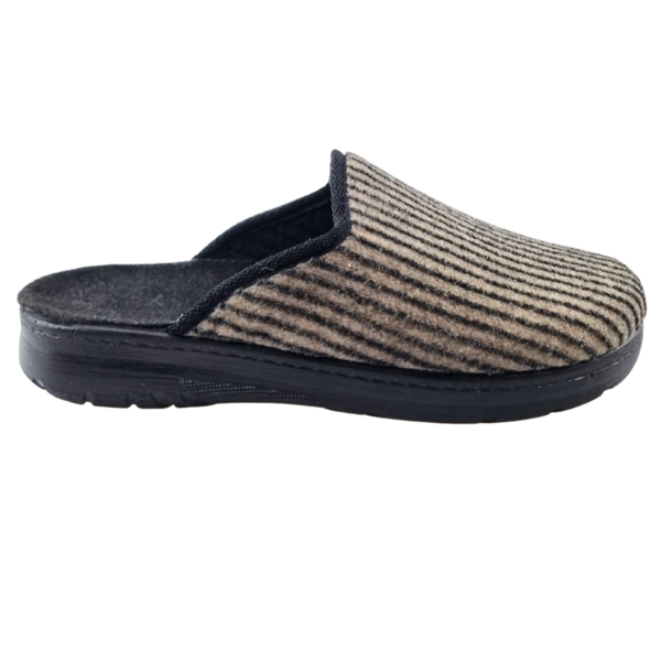 DINA Herren-Slipper, Größe 41 bis 46 – Farbe: Beige Cord