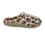 DINA Damen-Slipper beige mit Panther-Herz-Muster – wunderbar weich mit fester Sohle