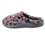 DINA Women's slip-on shoes grey panther hearts – wonderfully soft with a firm sole