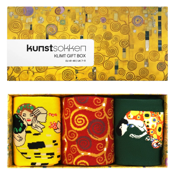 Kunstsokken Klimt 3-pack - 36/40 en 41/46