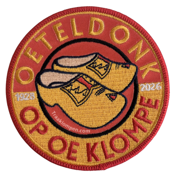 TRAA Karnevalsemblem Oeteldonk auf Holzschuhen Traa Clog Factory