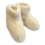 DINA  Wonderfully Warm Wool Slippers – High Model Off-White