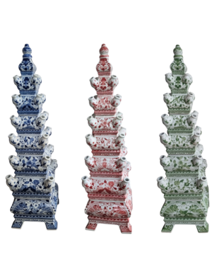 TRAA Piramide Vaas voor tulpen - 85cm hoog (3 kleuren te bestellen)