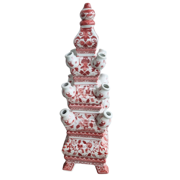 Pyramid tulip vase 2-piece 46cm high (available in 3 colors)