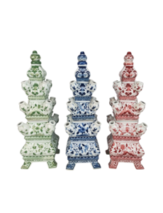  Pyramid vase for tulips, 2-piece, 46 cm high (available in 3 colours)