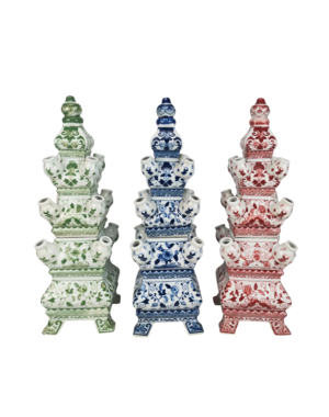  Pyramid vase for tulips, 2-piece, 46 cm high (available in 3 colours)