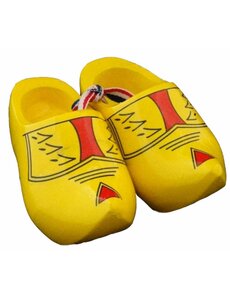  Souvenir pair of clogs 6cm traditional yellow