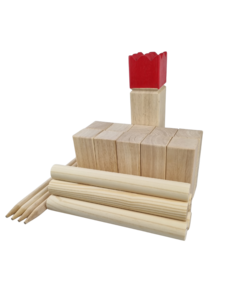 Kubb spel - compleet met draagtas