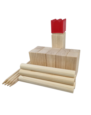  Kubb spel - compleet met draagtas