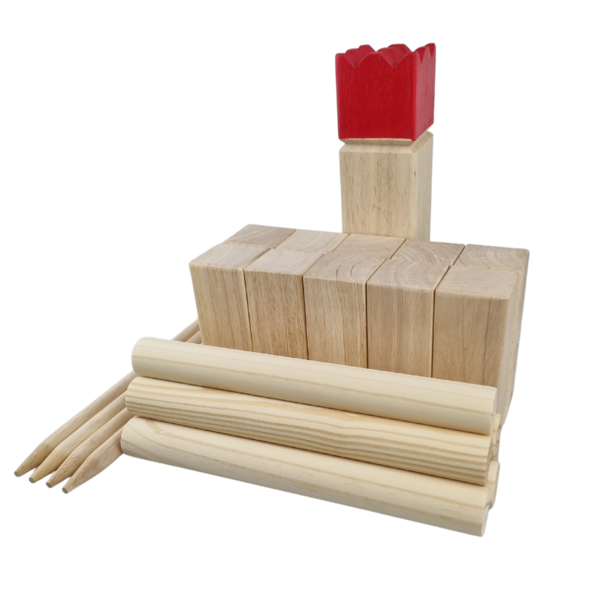 Kubb spel - compleet met draagtas