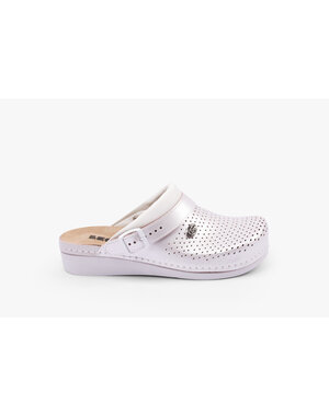Leon Footwear Medische klompen met uitneembare zool  en antislip nop in zool - Parel pink
