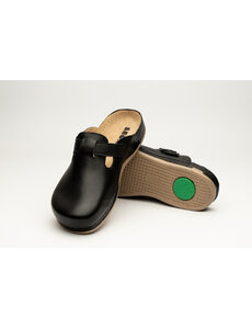 Leon Footwear Instapklomp heren in maat 41 t/m 47 - met antislipnop - kleur zwart