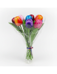  Tulpenstrauß, 20 cm lang – Farbmischung, 8 Tulpen
