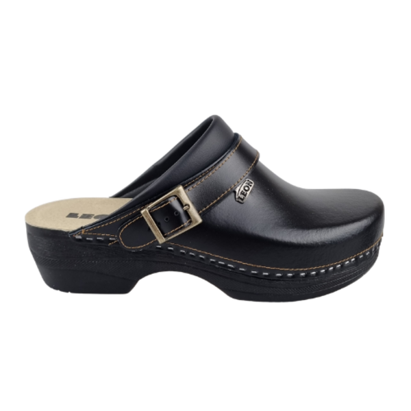 Leon Footwear LEON Herren-Clogs in den Größen 41 bis 47 – schwarz