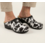DINA clogs with cow print black sole - Dina