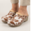 DINA Clogs with brown cow print and beige sole - Dina