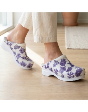 DINA Medical clogs - Delft blue pattern - Dina