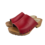 DINA Dina Holzsandalen, rot mit Nieten