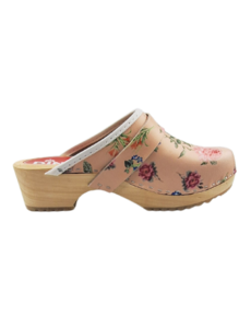 DINA Schwedische Holzschuhe - Jardin Beige von Dina