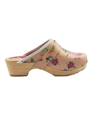 DINA Schwedische Holzschuhe - Jardin Beige von Dina