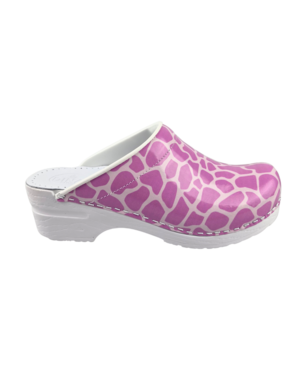 DINA Medische klompen - zorgklompen - Dina - Pink Giraffe