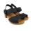 DINA Zwarte Houten Heels met Hielband