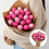 Moederdag Boeket roze tulpen r/w (10,20 of 30stuks)