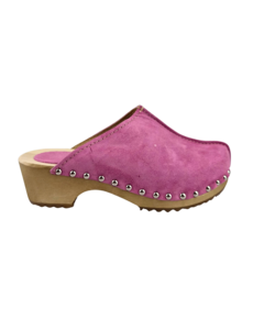 DINA Dina Lykke Clog – Wildleder-Edition – Rosa