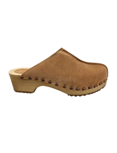 DINA Dina Lykke Clog – Wildleder-Edition – Beige