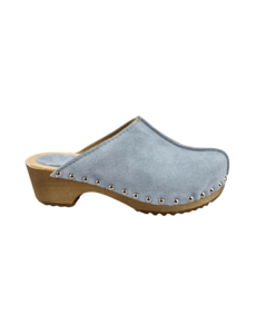 DINA Dina Lykke Clog – Wildleder-Edition – Mintblau