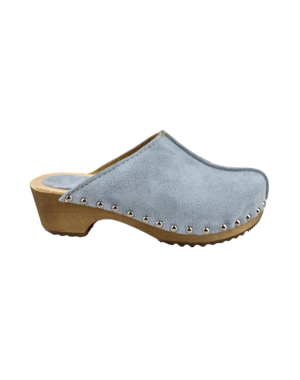 DINA Dina Lykke Clog - suede edition - Mint blue