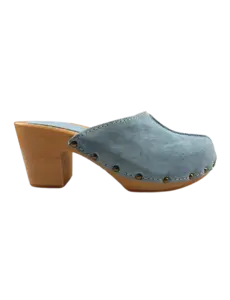 DINA Suede heels light blue