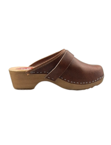 DINA Schwedische Holzschuhe – Klassisches Braun – Unisex