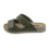 Leon Footwear Olive green sandals - double strap - material: Leather & Polyurethane