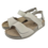 Leon Footwear Sandalen offwhite - dubbele band met hielband - materiaal: Leer & Polyurethaan
