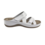 Leon Footwear Sandalen Laura wit - dubbele band - materiaal: Leer & Polyurethaan