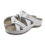 Leon Footwear Sandalen Laura wit - dubbele band - materiaal: Leer & Polyurethaan